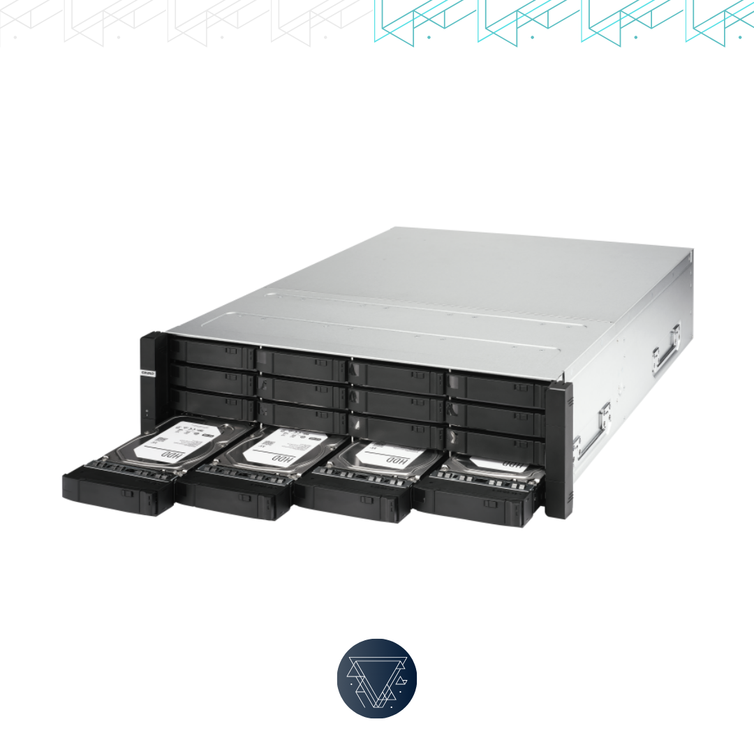 QNAP ES1686dc 96TB - Storage NAS 16 Baias SATA/SAS/SSD - Imagem 3