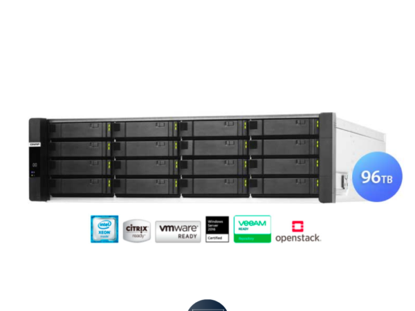 QNAP ES1686dc 96TB - Storage NAS 16 Baias SATA/SAS/SSD