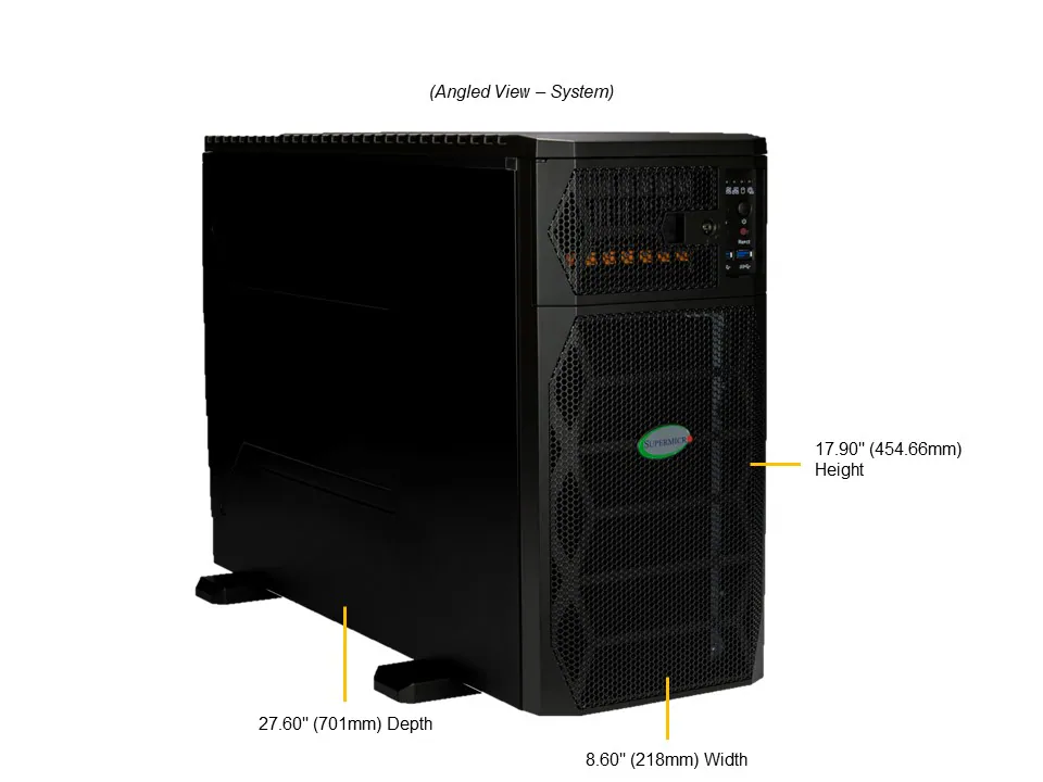 Supermicro SYS-751GE-TNRT-NV1 - Workstation GPU 5U com Liquid Cooling para IA - Imagem 7