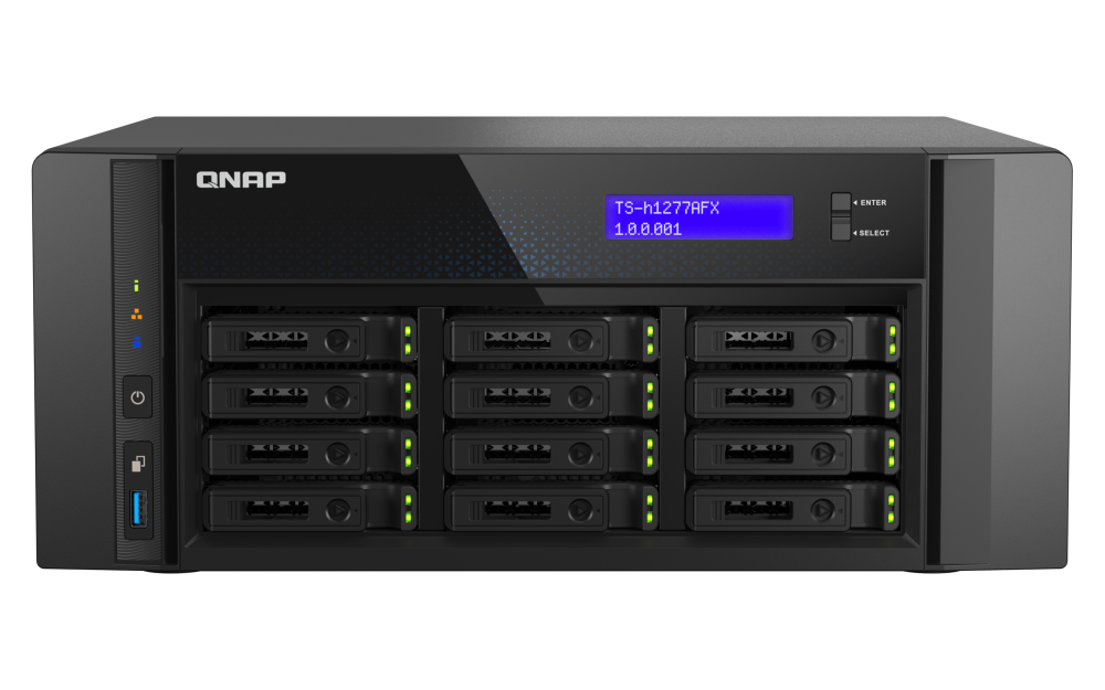 QNAP TS-h1277AFX-R7-32G - Storage NAS All-Flash 12 Baias com AMD Ryzen 7 e 32GB DDR5 ECC - Imagem 6