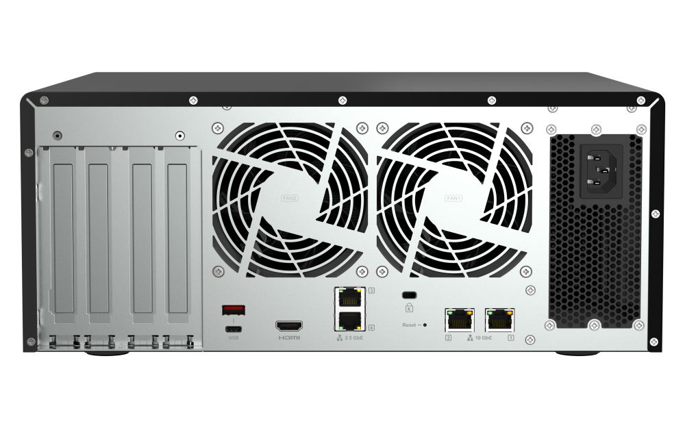 QNAP TS-h1277AFX-R7-32G - Storage NAS All-Flash 12 Baias com AMD Ryzen 7 e 32GB DDR5 ECC - Imagem 2