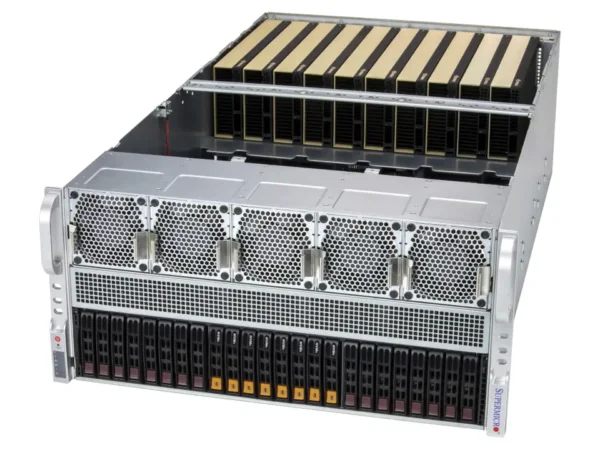 Servidor Supermicro A+ AS-5126GS-TNRT com Suporte para 10 GPUs PCIe, AMD EPYC 9004/9005, 5U