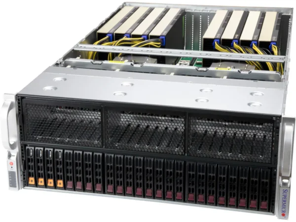 Servidor Supermicro A+ AS-4124GS-TNR+ com Suporte para 8 GPUs, 2x AMD EPYC, até 8TB DDR4 ECC
