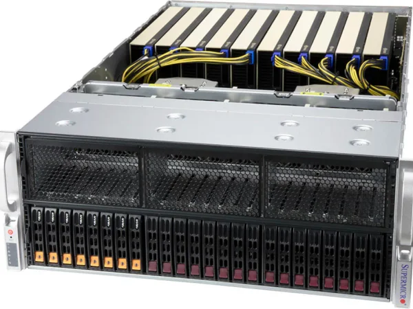 Servidor Supermicro SYS-420GP-TNR 4U – Dual Xeon, Suporte até 10 GPUs PCIe, 24 Baias Hot-Swap