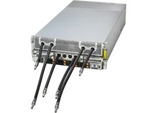 Supermicro GPU SuperServer SYS-421GE-NBRT-LCC com 8x NVIDIA HGX B200, 5ª Geração Intel Xeon, Resfriamento Líquido