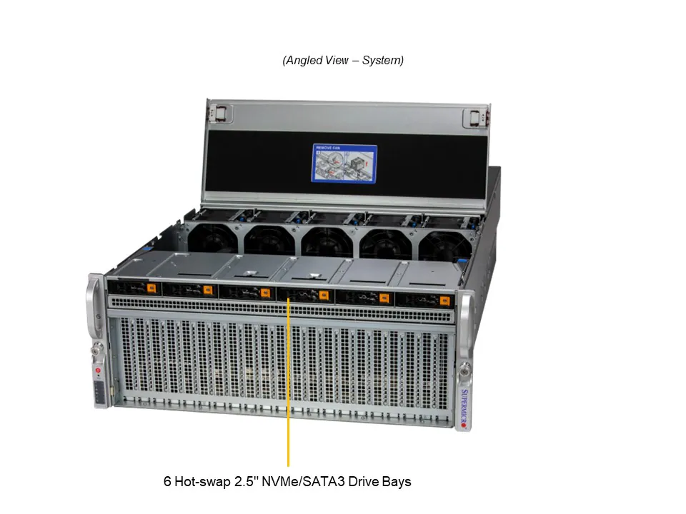 Servidor Supermicro SYS-421GU-TNXR 4U | Suporte HGX H100/H200 4-GPU | Xeon Scalable | Até 8TB DDR5 - Imagem 6