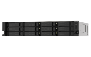 QNAP TS-1273AU-RP-8G NAS 12 Baias Rackmount, AMD Ryzen V1500B, 8GB DDR4, 2x 2.5GbE, Fonte Redundante