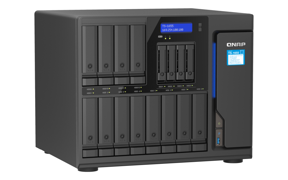QNAP TS-1655-8G NAS 16 Baias, Intel 8 Núcleos, 2.5GbE, 8GB DDR4 - Imagem 7