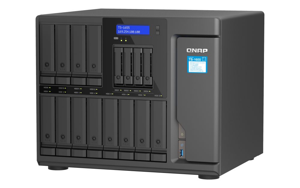 QNAP TS-1655-8G NAS 16 Baias, Intel 8 Núcleos, 2.5GbE, 8GB DDR4 - Imagem 4
