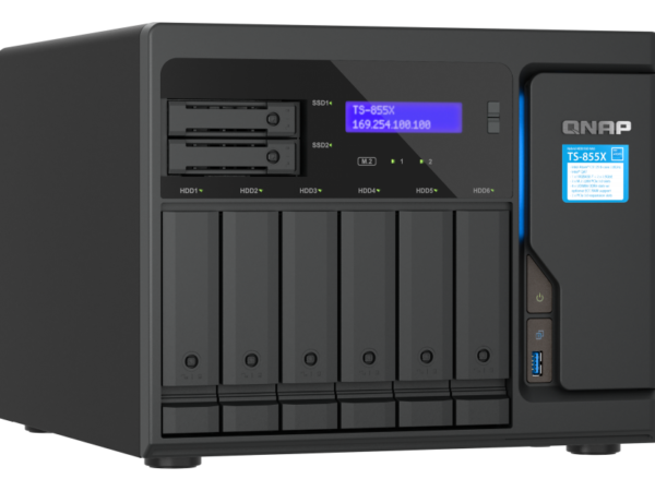 QNAP TS-855X-8G NAS Intel Atom 8 Núcleos, 6 Baias HDD, 2 Baias SSD, 10GbE