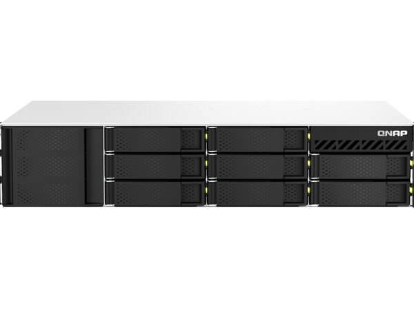 QNAP TS-873AeU-RP-4G NAS Rack 2U Ryzen V1500B, 4GB RAM, 2x 2.5GbE, Redundância de Energia