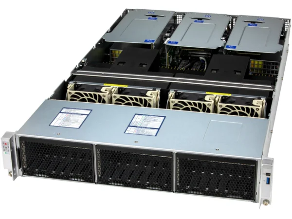 Supermicro SuperServer SYS-222C-TN 2U 24 Baias NVMe, 2x Xeon, 6x PCIe 5.0, Redundante 2000W