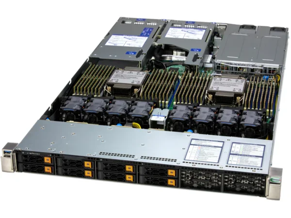 Servidor Supermicro SuperServer SYS-122H-TN 1U Dual Socket Xeon, até 8TB DDR5, 8 Baias NVMe/SAS/SATA