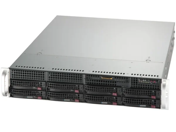 Servidor Supermicro A+ AS-2015A-TR 2U, AMD EPYC/Ryzen, 8 Baias Hot-Swap, 192GB DDR5, 2x800W Redundante