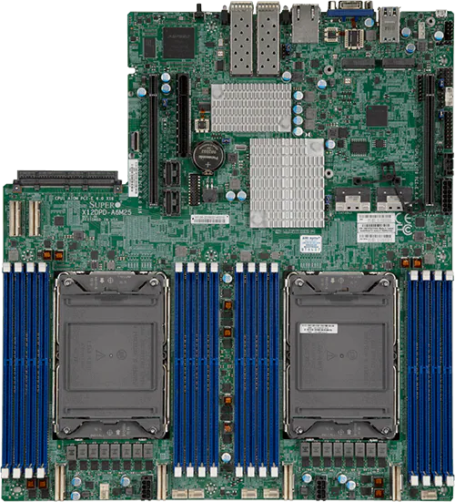 Servidor Supermicro SSG-610P-ACR12N4H 1U, 12 Baias 3,5" SAS/SATA, 4 EDSFF, 2 NVMe, 2x25GbE, Xeon Scalable - Imagem 2