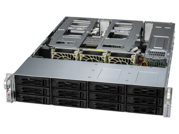 Servidor Supermicro A+ AS-2015CS-TNR 2U Gold, AMD EPYC 9004/9005, 12 Baias Hot-Swap, DDR5, PCIe 5.0