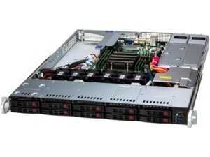Servidor Supermicro A+ AS-1115SV-WTNRT 1U AMD EPYC 8004, 10 Baias Hot-Swap, 3 PCIe 5.0, DDR5 até 768GB