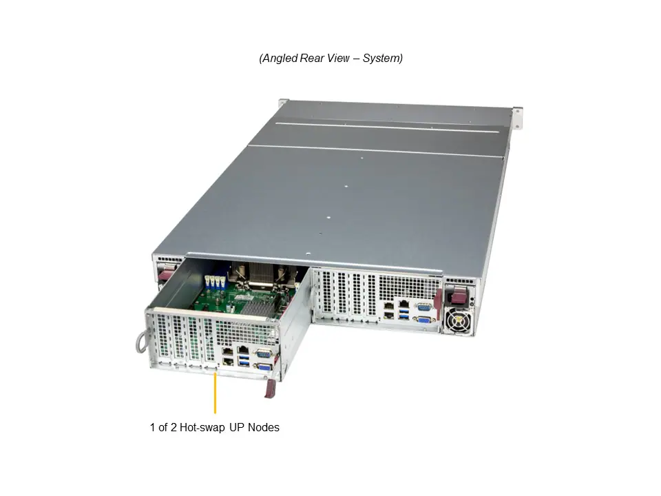 Servidor Supermicro SSG-221E-DN2R24R 2U Dual Node com 24 Baias NVMe U.2 PCIe 5.0 - Imagem 3