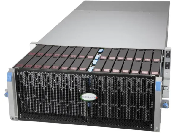 Servidor Supermicro SSG-542B-DE1CR90 4U com 90 Baias SAS/SATA, PCIe 5.0, Xeon E2