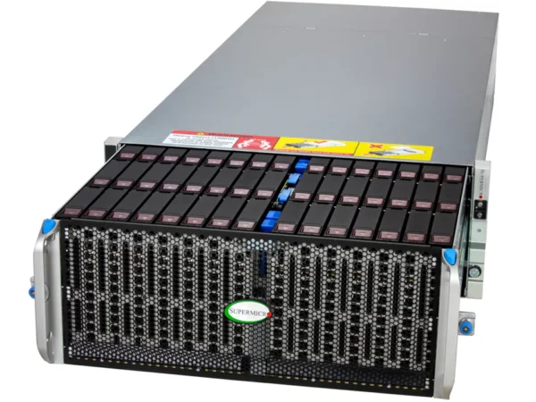 Servidor Supermicro SSG-542B-E1CR90 4U 90 Baias SAS/SATA, Xeon 6700, DDR5, PCIe 5.0