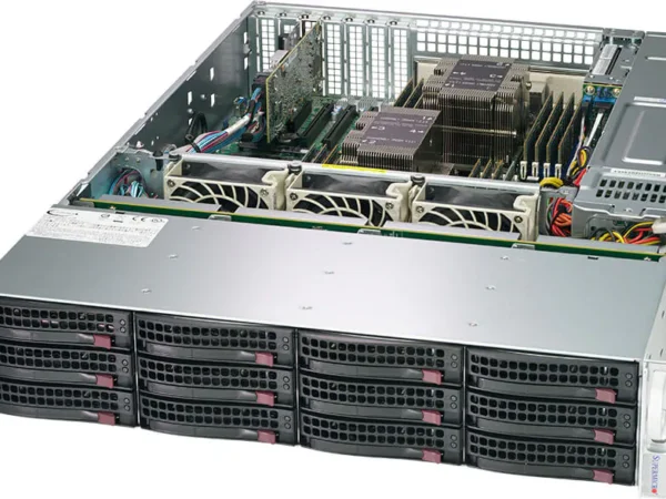 Servidor Supermicro SSG-620P-ACR12H 2U 12 Baias SAS/SATA, Xeon 3ª Geração, PCIe 4.0, 10GbE