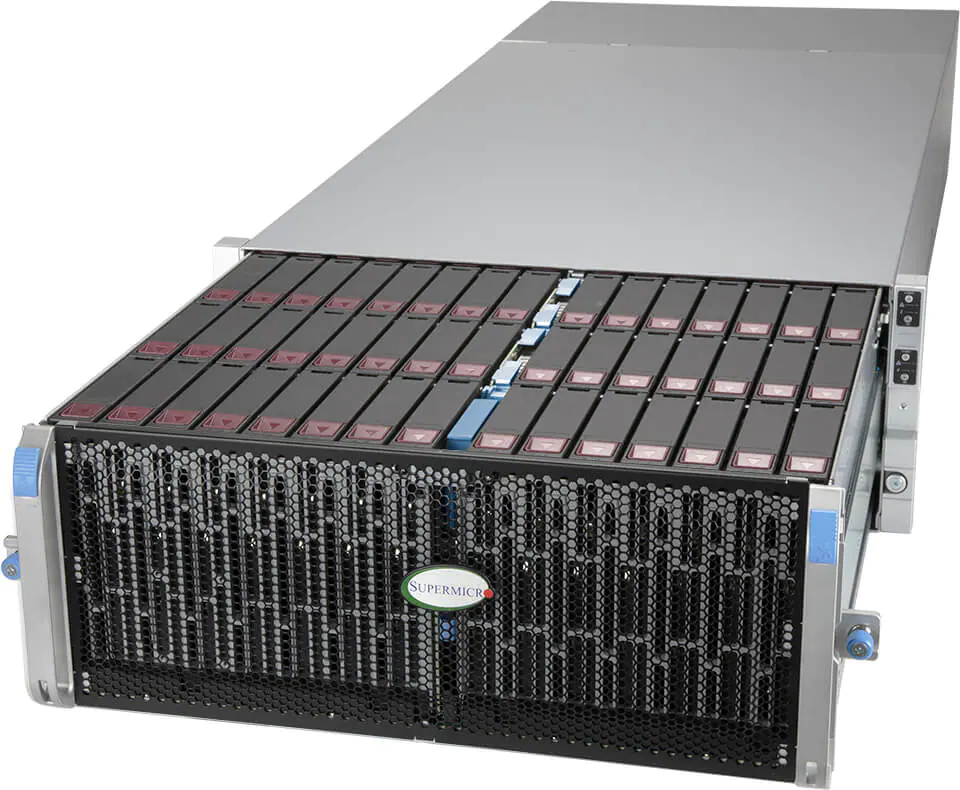 Servidor Supermicro SSG-640SP-E1CR90 4U, 90 Baias Hot-Swap, Xeon Escalável, PCIe 4.0