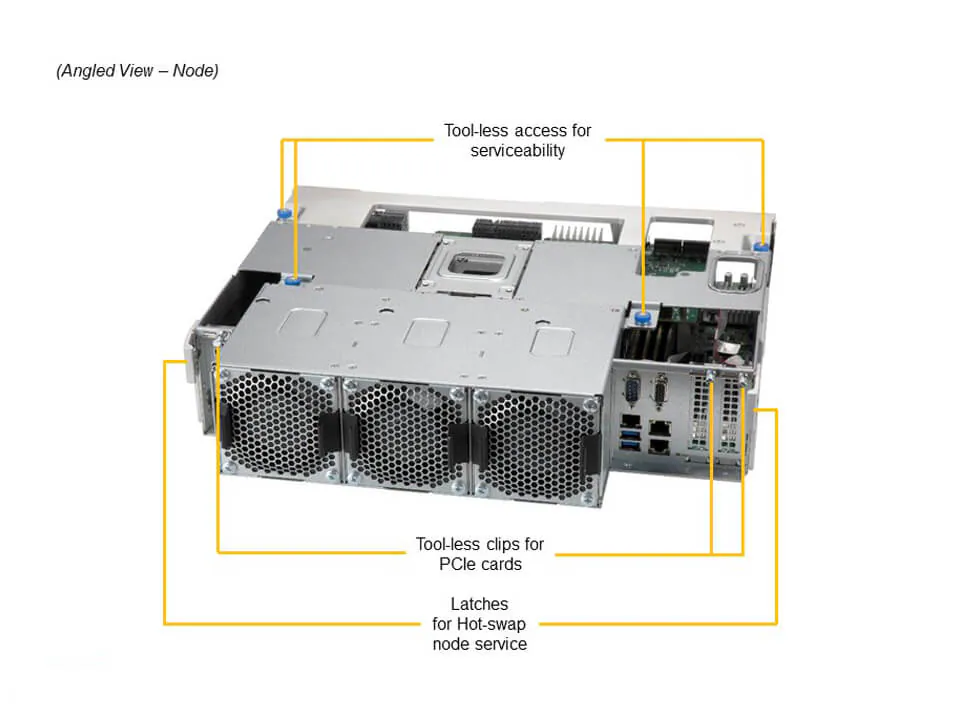Servidor Supermicro SSG-640SP-E1CR90 4U, 90 Baias Hot-Swap, Xeon Escalável, PCIe 4.0 - Imagem 6