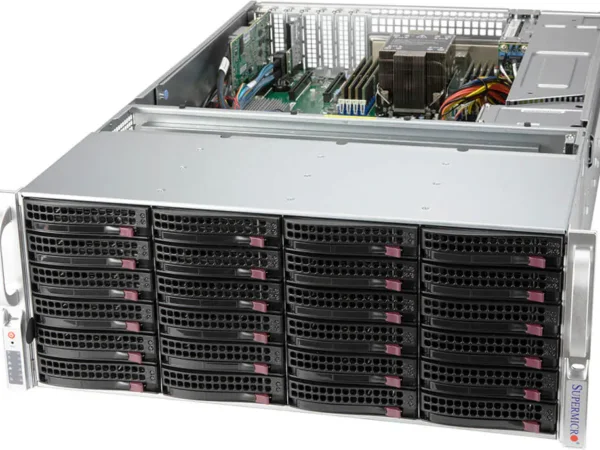 Servidor Supermicro SSG-540P-E1CTR36L 4U com 36 Baias 3,5" SAS/SATA, Xeon Scalable, 2x 10GbE, PCIe 4.0