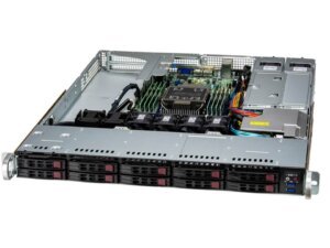 Supermicro SuperServer SYS-111E-WR 1U Intel Xeon 4ª/5ª Geração, 10 Baias NVMe/SATA/SAS, 8 DIMMs DDR5, PCIe 5.0