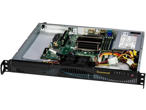 Servidor Supermicro SuperServer SYS-511R-ML 1U com Xeon E-2400, DDR5 ECC e Fonte 350W Platinum