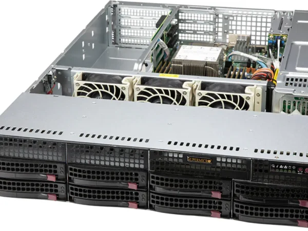 Servidor Supermicro SYS-520P-WTR 2U Intel Xeon Scalable, 8 Baias Hot-Swap, 10GbE, PCIe 4.0