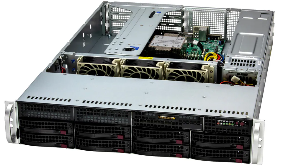 Supermicro SuperServer SYS-522B-WR 2U, Xeon 6, 8 Baias Hot-Swap, 5x PCIe 5.0, 2TB DDR5