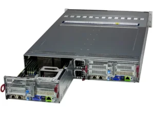 Servidor Supermicro BigTwin SYS-221BT-DNTR 2U com 2 Nós, 24 Baias NVMe/SATA, Suporte Xeon 5ª/4ª Geração, até 4TB DDR5