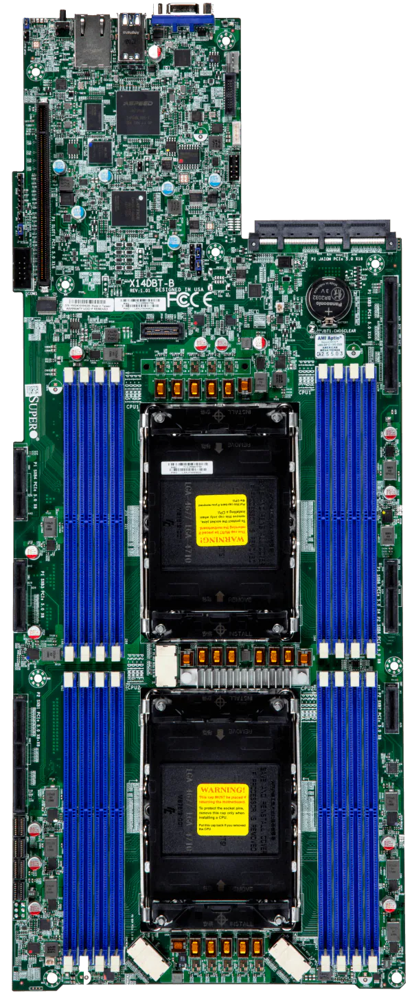 Servidor Supermicro BigTwin SYS-622BT-DNC8R 2U 2 Nós, Xeon 6700/6500, 6x NVMe por Nó, DDR5, OCP 3.0, PCIe 5.0 - Imagem 2