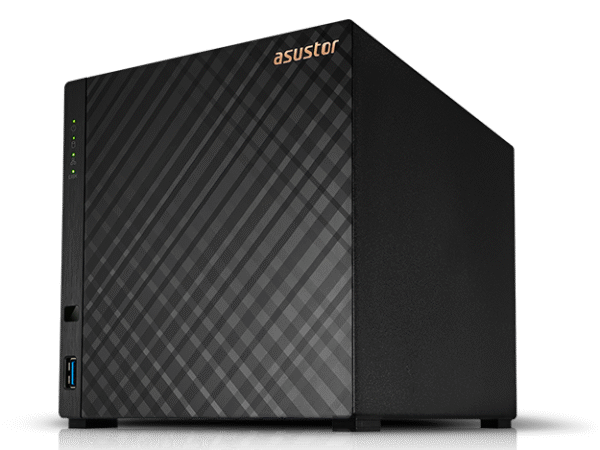 NAS ASUSTOR Drivestor 4 AS1104T – 4 Baias, 2.5GbE, Quad-Core, DDR4, Suporte 4K, ADM 4.0