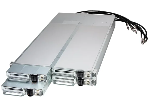 Servidor Supermicro SYS-222FT-HEA-LCC 2U 4 Nós, Xeon 6900, DDR5 até 6TB, E1.S NVMe, Resfriamento Líquido