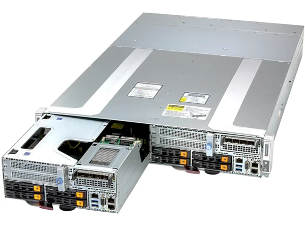 Servidor Supermicro SYS-212GT-DNAF 2U Dual Node, Xeon 6900, GPU Dupla, 3TB DDR5