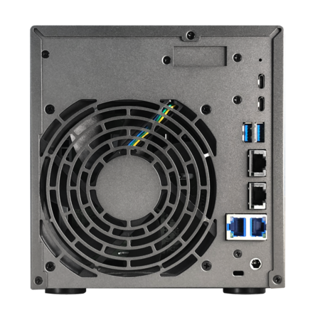 NAS Asustor LOCKERSTOR 4 Gen3 AS6804T, 4 Baias, Ryzen V3C14, 16GB DDR5 ECC, 4x M.2, 10GbE e USB4 - Imagem 2