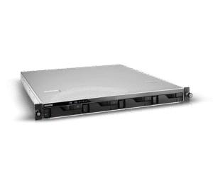 NAS Asustor Lockerstor 4RS/4RD AS6504RS/AS6504RD, 4 Baias, Intel Atom C3538, 8GB DDR4, 4x USB 3.2, 4x LAN (2x 2.5GbE), Fonte Redundante