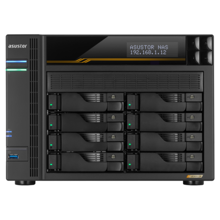 NAS Asustor LOCKERSTOR 8 Gen3 AS6808T, 8 Bays, Ryzen, 16GB DDR5 ECC - Imagem 3