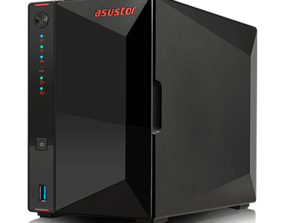 NAS ASUSTOR Nimbustor 2 AS1102T – 2 Baias, 2GB RAM DDR4, HDMI, Dual LAN 2.5GbE