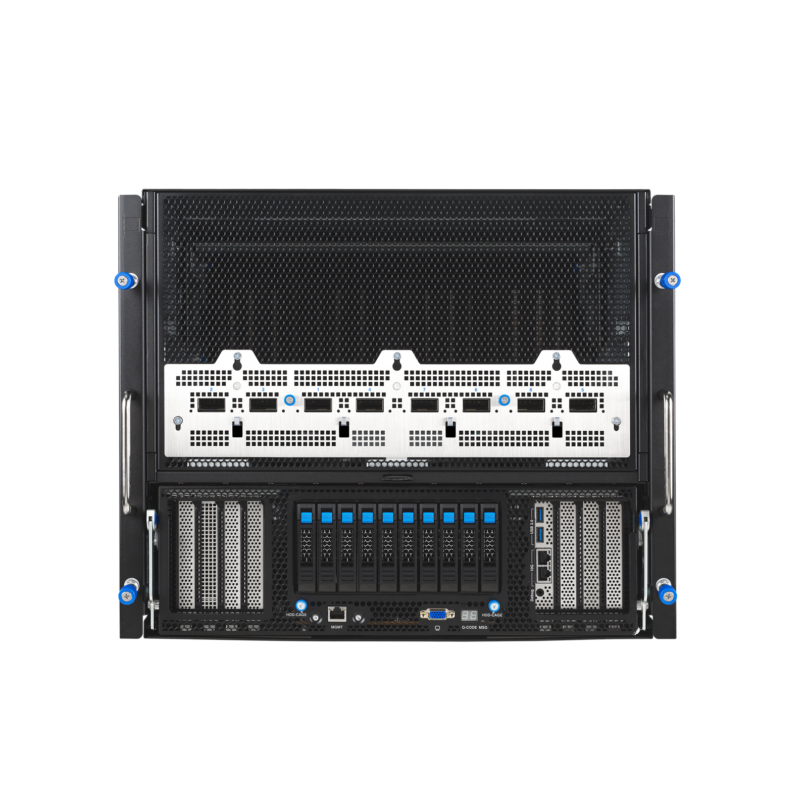 ASUS XA NB3I-E12 – Servidor HGX B300 8-GPU com Intel Xeon 6 e InfiniBand 800G para IA e LLMs - Imagem 3