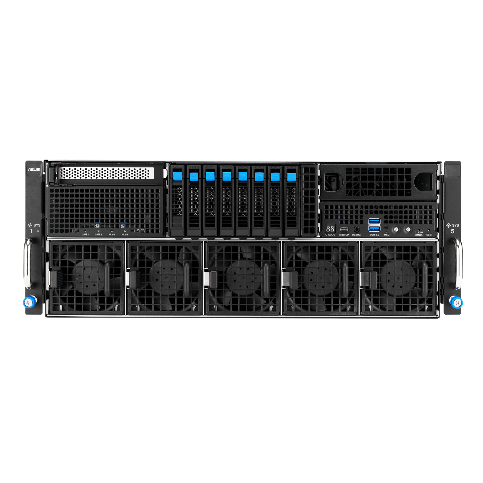 ASUS ESC8000-E12P | Servidor GPU 4U Intel Xeon 6 com 8 GPUs NVIDIA MGX e PCIe 5.0 - Imagem 4