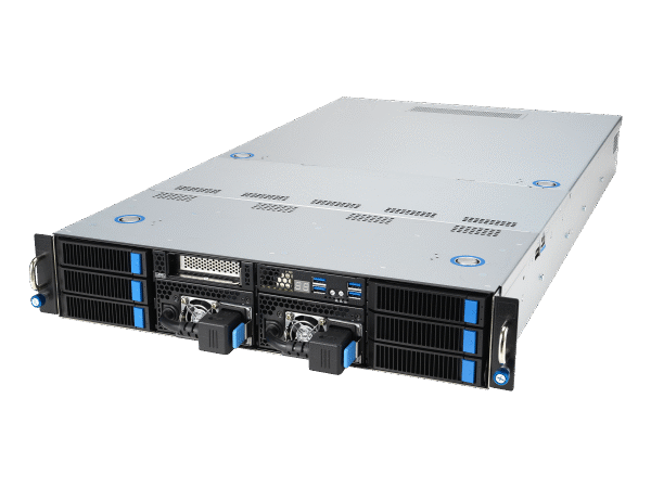 ASUS ESC4000-E11 — Servidor GPU 2U com 5ª Geração Intel Xeon, até 4 GPUs, DDR5 5600MHz e Fonte 2600W Titanium